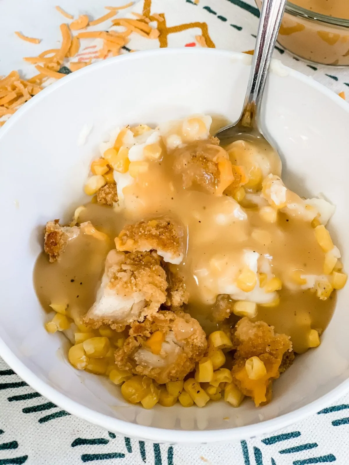 Mouthwatering KFC Chicken Mashed Potato Bowl