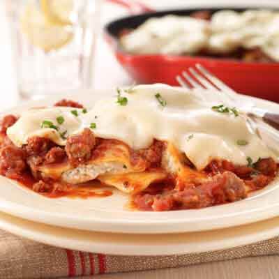 Lazy Ravioli Lasagna In a Crockpot