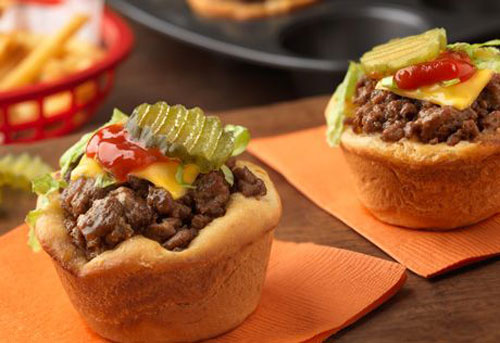 Impossible Mini Cheeseburger Pies