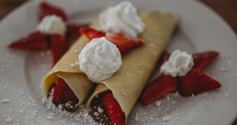 Heavenly Berries and Cream Crepes