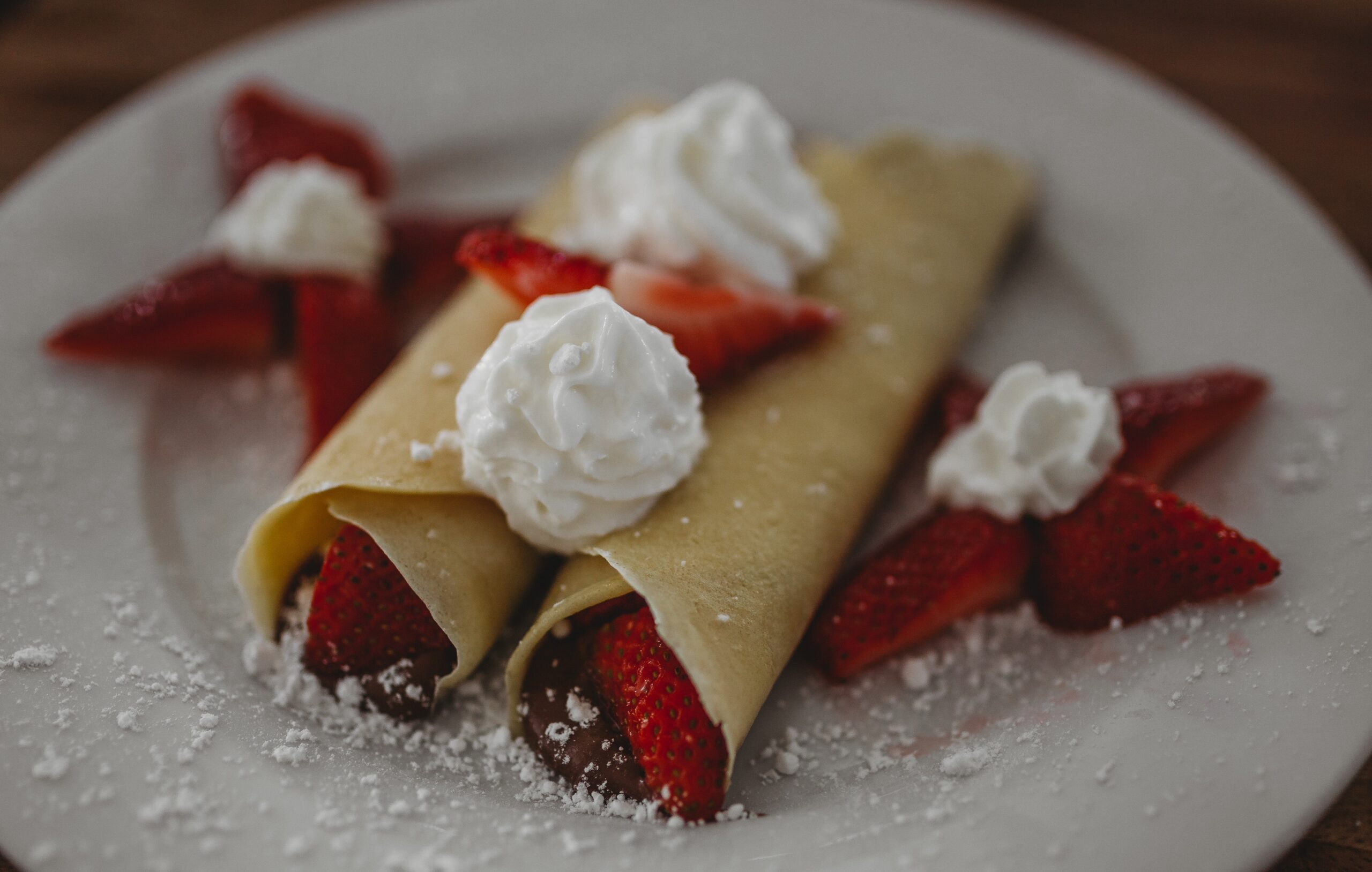 Heavenly Berries and Cream Crepes