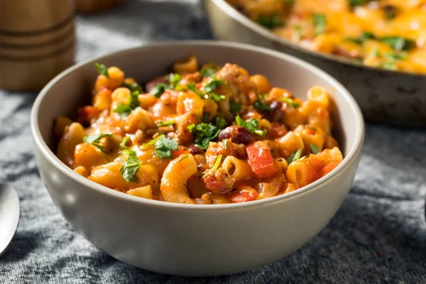 Crock Pot Cheddar Chili Mac..Family Favorite