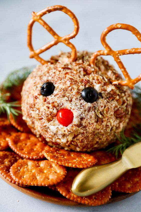 Holiday Rudolph Cheese Ball