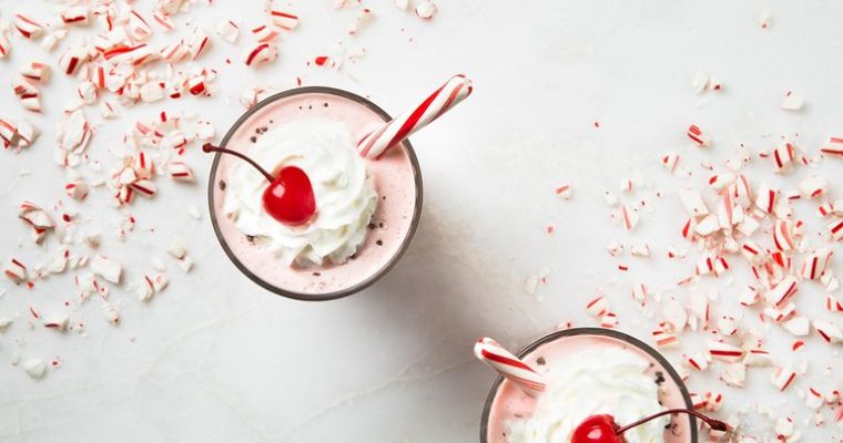 Peppermint Milk Shake..a Favorite Holiday Treat