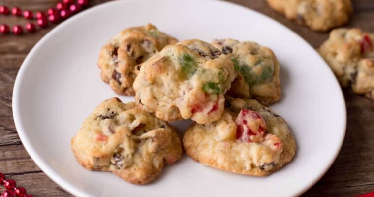 Old Fashioned Fruitcake Cookies