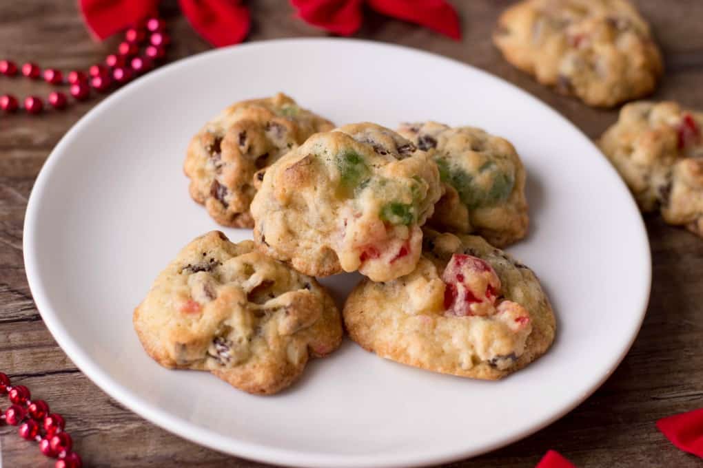 Old Fashioned Fruitcake Cookies