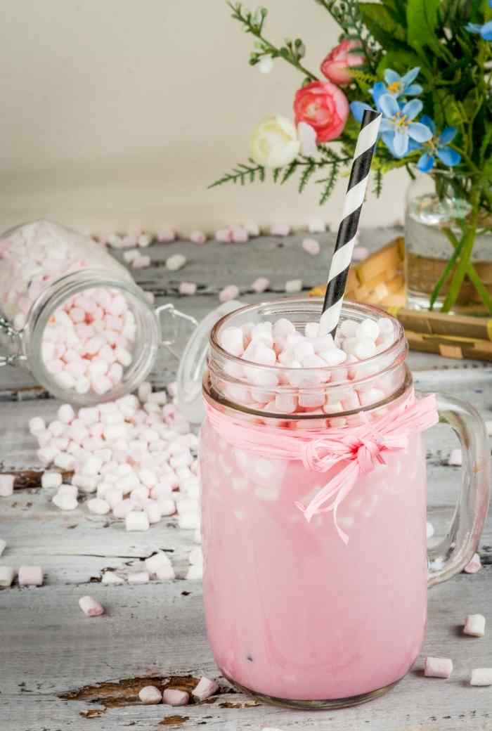 Cupid’s Pink Hot Chocolate