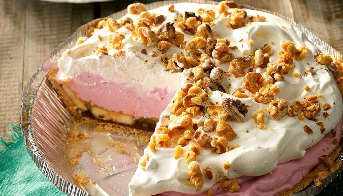 Frozen Banana Split Pie