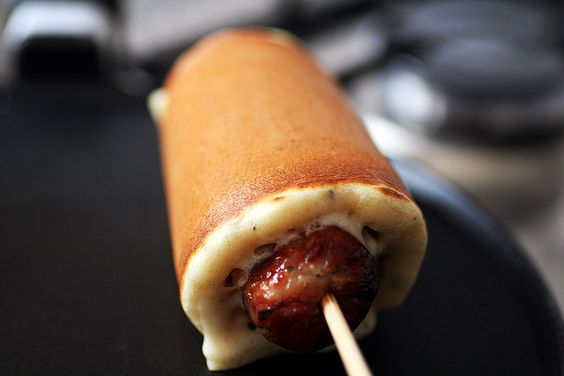 Breakfast Pancakes and  Sausage On a Stick