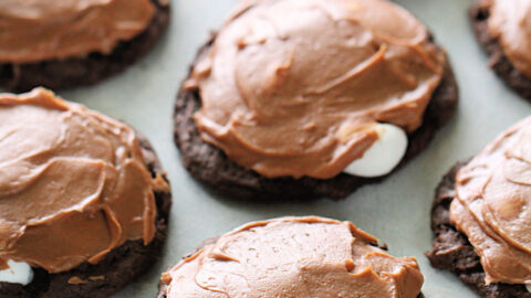 Chocolate Marshmallow Brownie Cookies