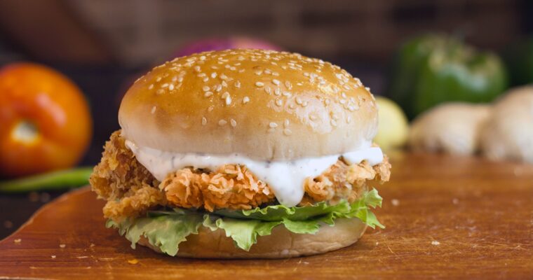 Spicy Buffalo Chicken Burgers