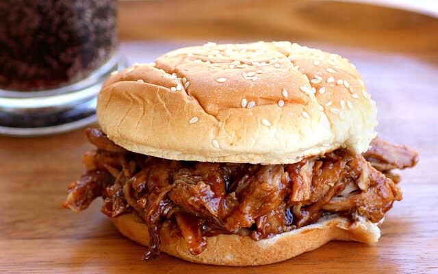 Root Beer Pulled Pork Sandwiches