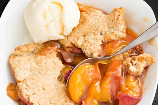  Semi-Homemade Peach Cobbler