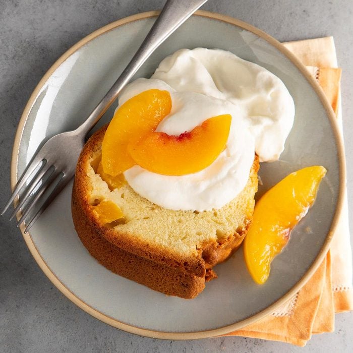 Heavenly Peach Pound Cake