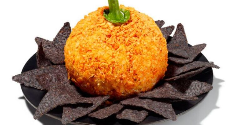 Pumpkin Shaped Cheese Ball