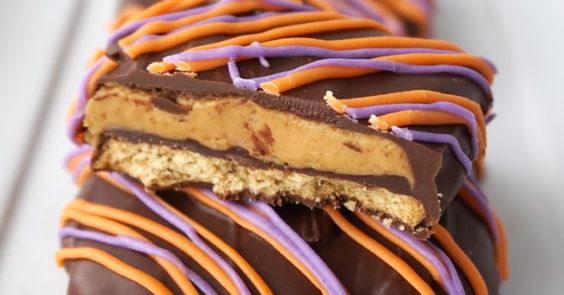 Halloween Chocolate Peanut Butter Bars