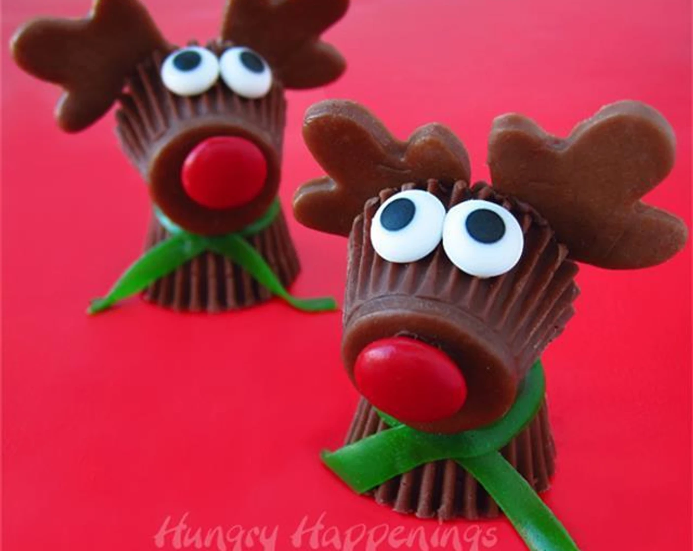 Reese’s Cup Rudolph the Red Nose Reindeer Treats