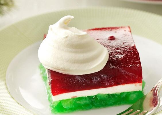 Mom’s Layered Christmas Gelatin Salad