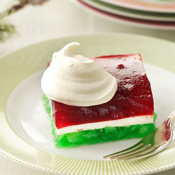 Mom’s Layered Christmas Gelatin Salad