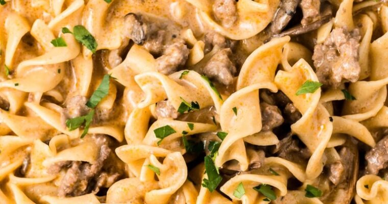 Easy Beef Stroganoff With Ground Beef