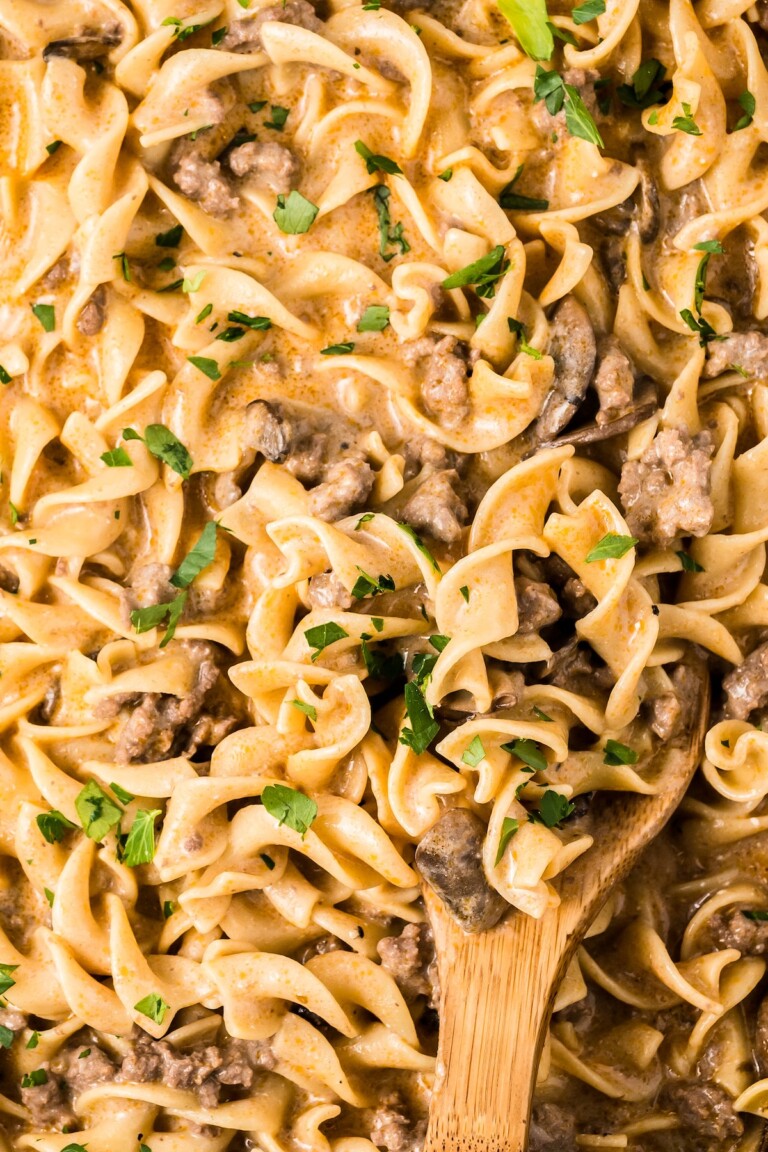 Easy Beef Stroganoff With Ground Beef