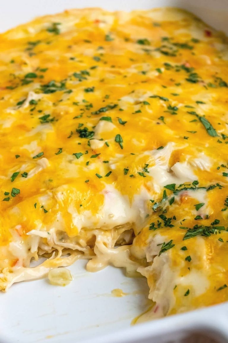 Simple Creamy Chicken Enchiladas