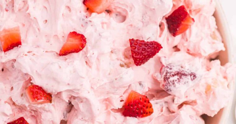 Strawberry Fluff Dessert For Valentine’s Day