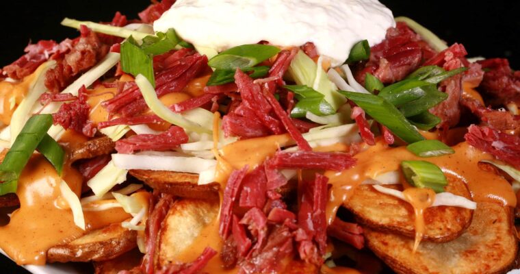 St. Patrick’ Day Corn Beef With Irish Nachos