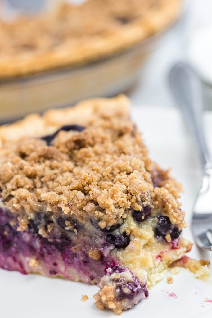 Delicious Creamy Blueberry Pie