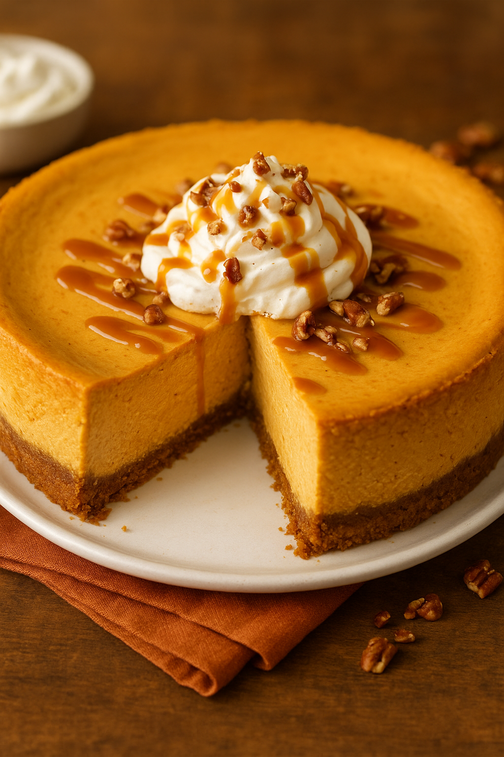 The Creamiest Pumpkin Cheesecake Ever
