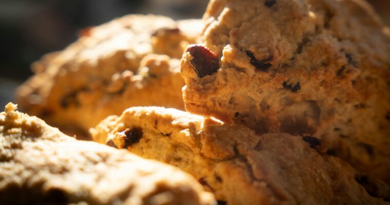 Christmas Morning Cranberry Orange Scones
