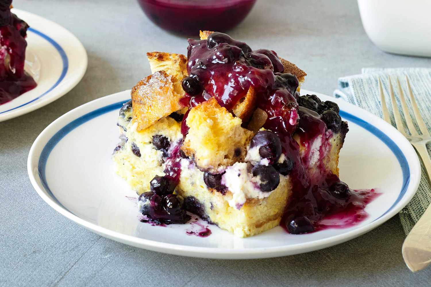 Bakery Style Blueberry French Toast Casserole