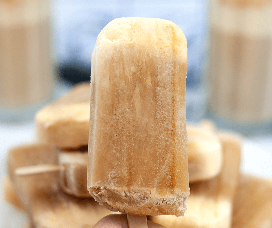 Homemade Root Beer Float Popsicles Made with Just 2 Ingredients